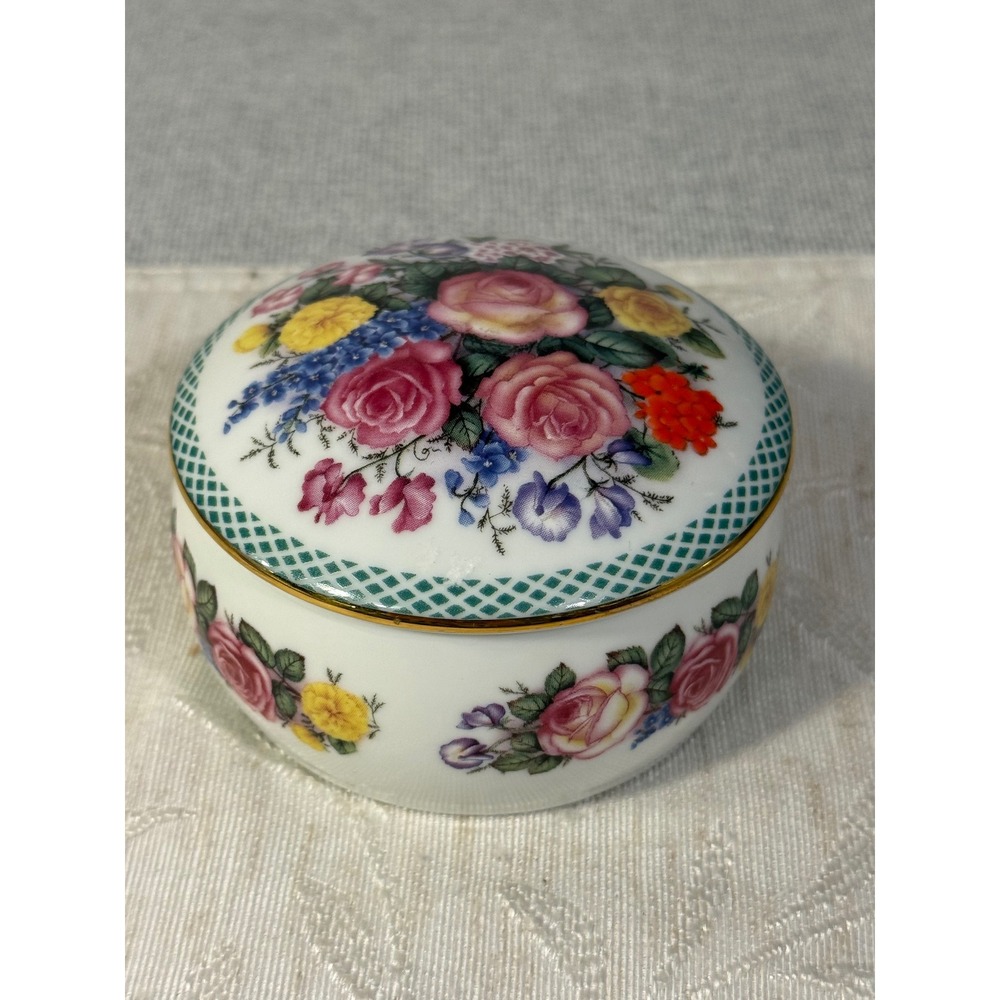 Danbury Mint Doug Hague Floral Enchantment Music Box In The Good Old Summertime